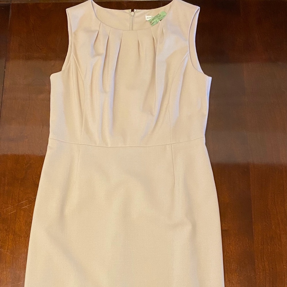 Banana Republic khaki sheath dress sz 8